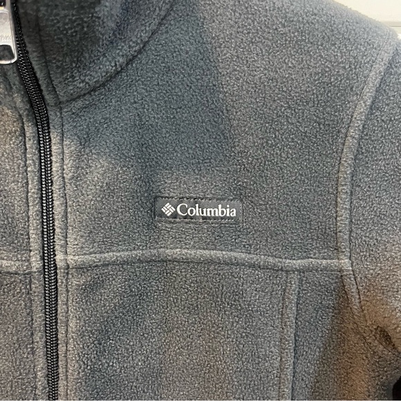 Columbia Kid's Gray Full Zip Fleece Jacket - Picture 7 of 8